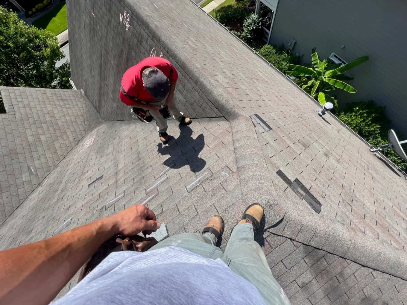 Rad Roofs roofing team at work on a roof replacement